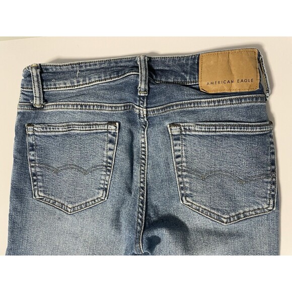 American Eagle Airflex+ Skinny Jeans 29x30 Medium Blue - Picture 6 of 13